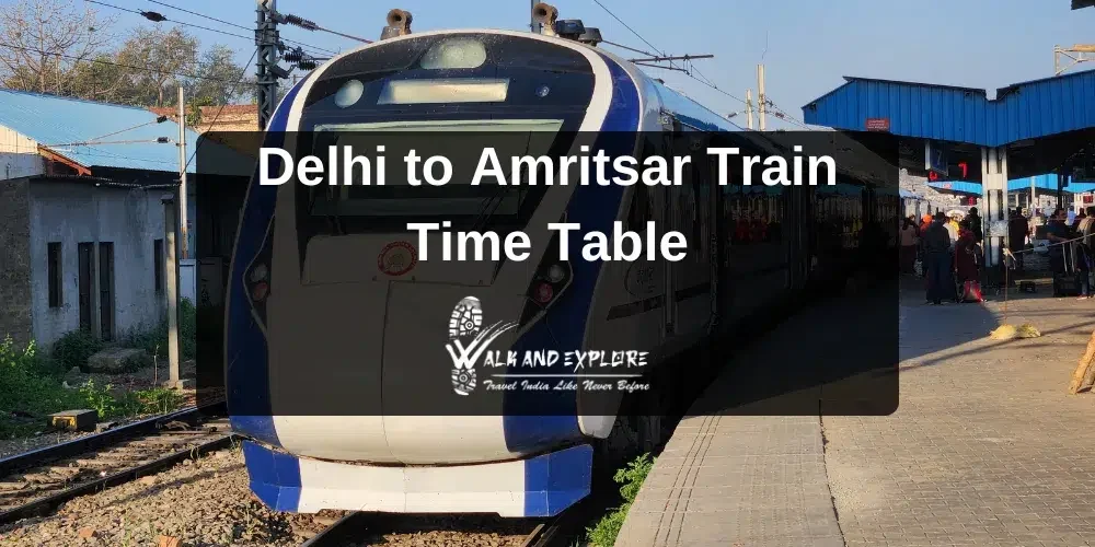Delhi to Amritsar Train Time Table